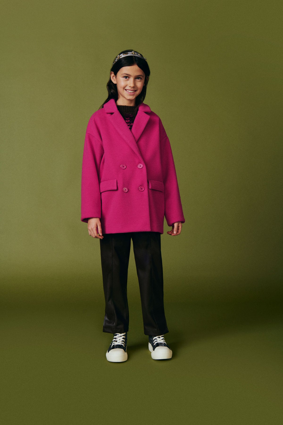 Dixie Caban Over Doppiopetto Bambina - Main Image