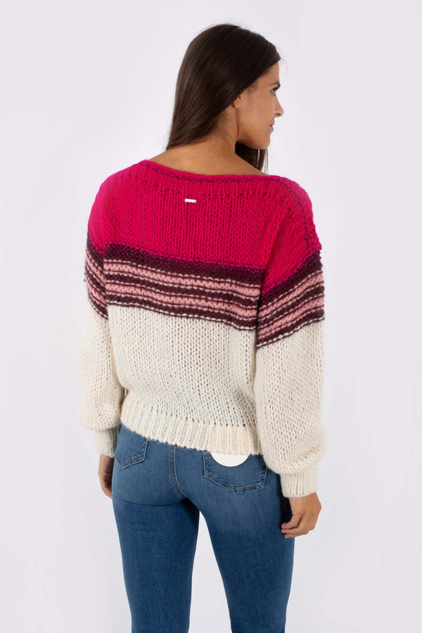 Liu Jo Maglia Girocollo Filo Lurex Bianco Donna - 4