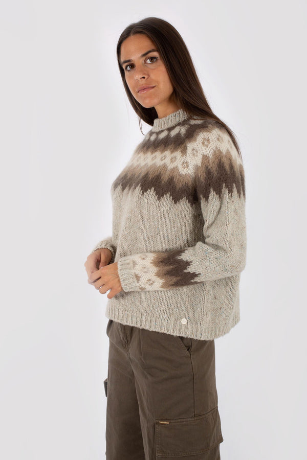 Woolrich Fairisle Pullover Donna - 1