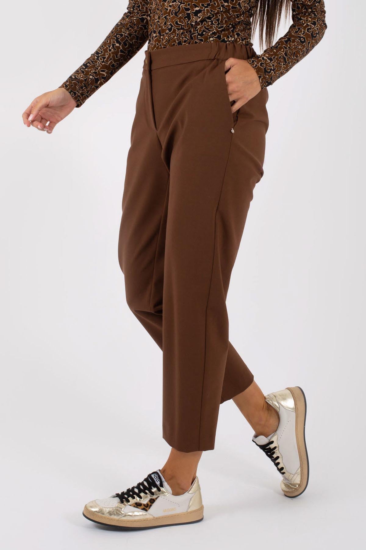 Ottod'ame Pantalone Effetto Fresco Lana Donna » Verdi Promesse